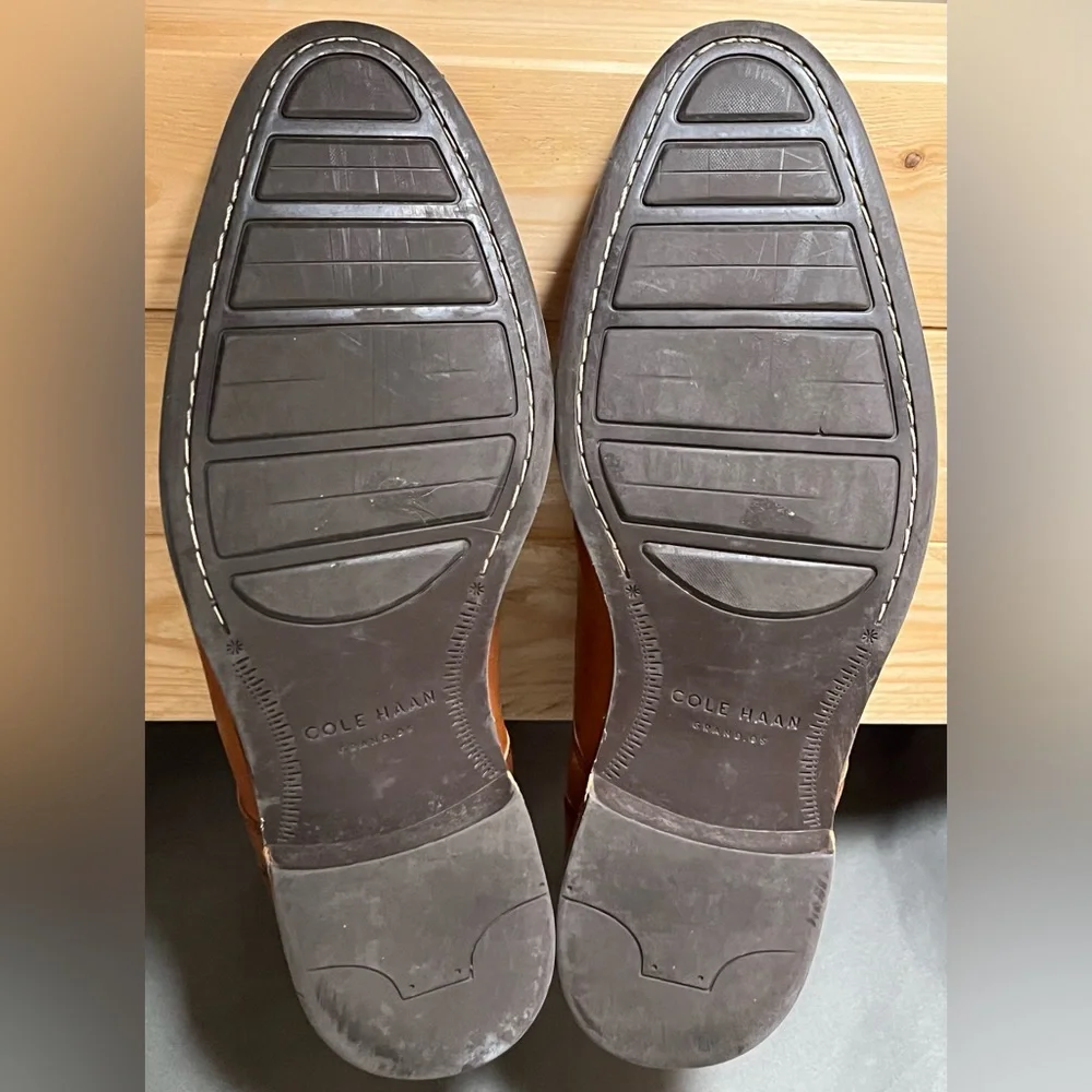 Cole Haan Light Brown Leather Oxford Shoes Men's 9.5M C11629